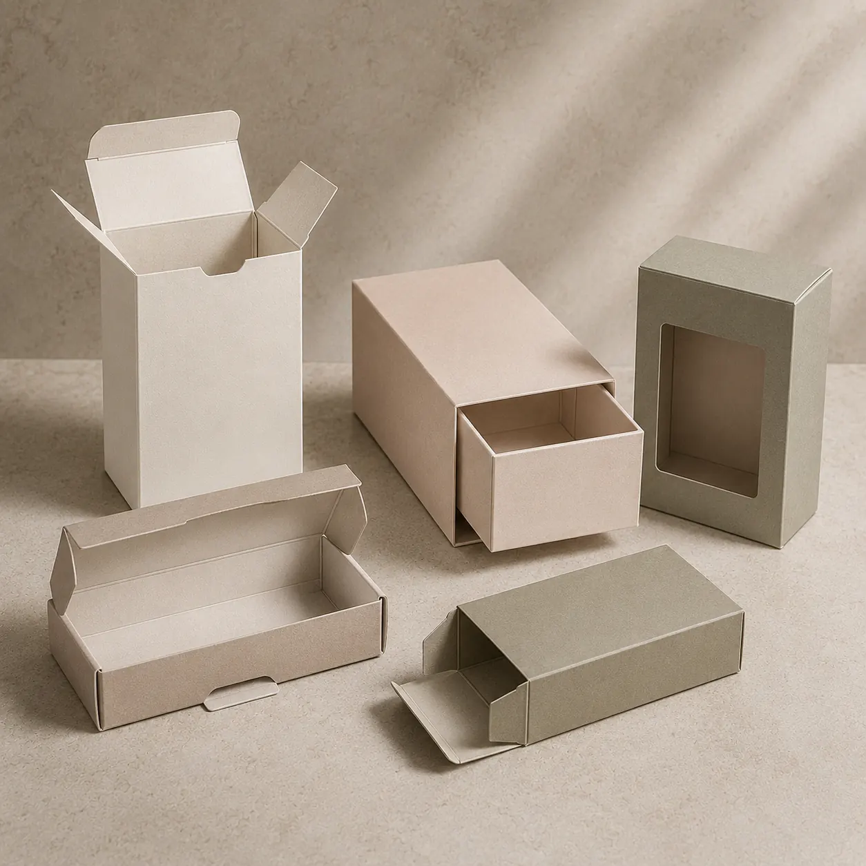 Folding carton packaging structures for manufacturing