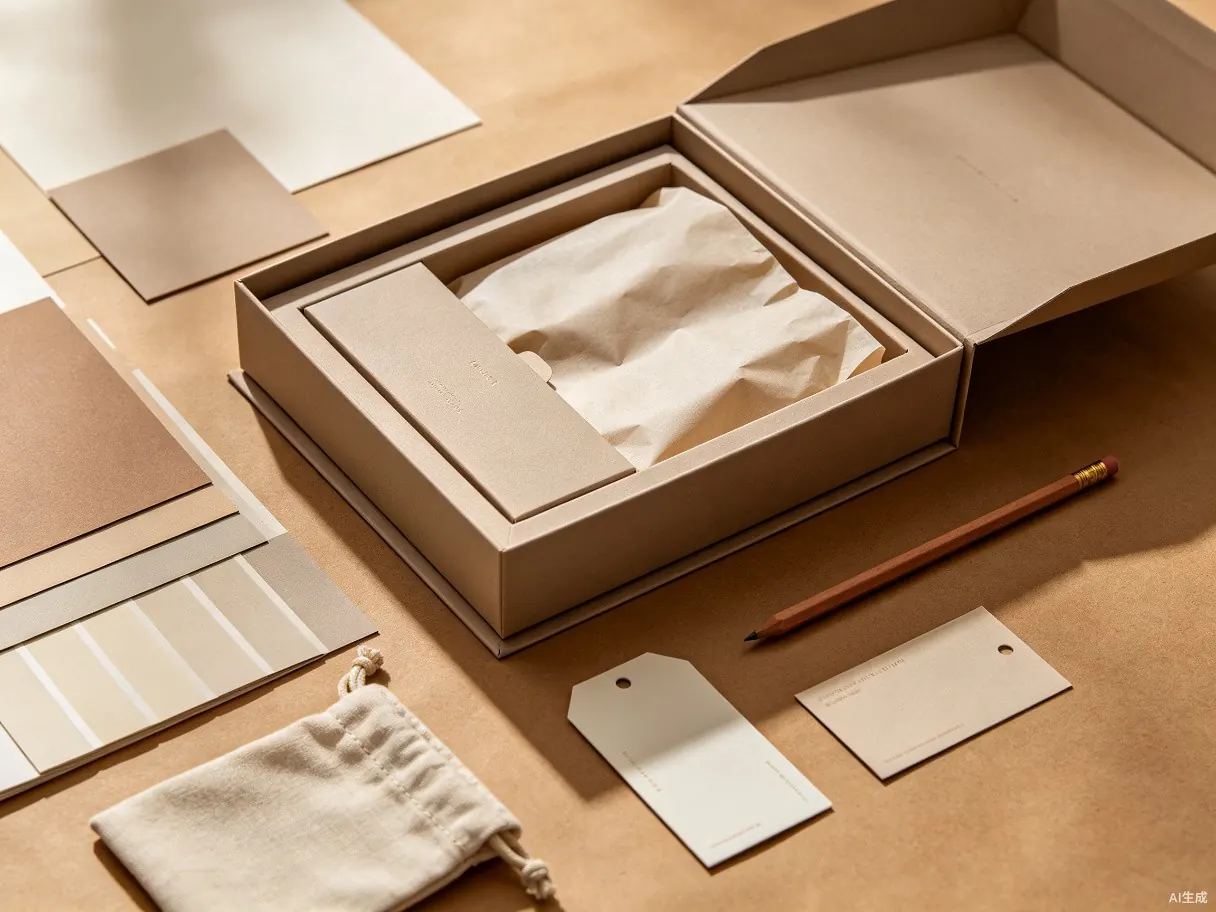Packaging brief materials and sample references